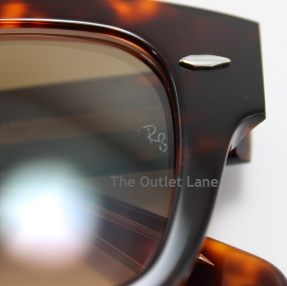 Model Display RayBan State Street Tortoise RB2186 Gradient Brown - Picture 10 of 16